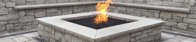 Outdoor Fire pit. Photo Credit: PaveStone Brick Paving, Inc.